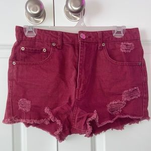 Forever 21 Red Highwaisted Shorts
